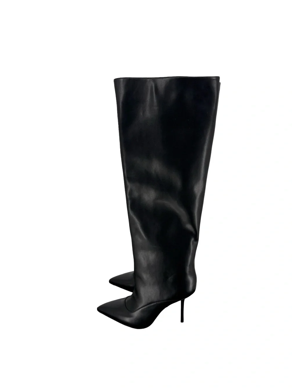 New AAJ by Aminah Isabella Black Knee-High Boots – Size 8M